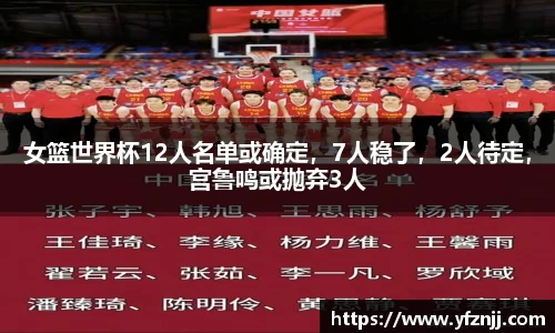 女篮世界杯12人名单或确定，7人稳了，2人待定，宫鲁鸣或抛弃3人